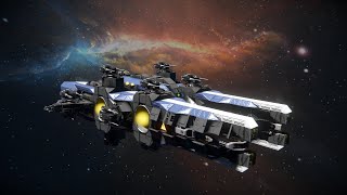 DSE  Maelstrom Class heavy Corvette  Space Engineers Ship Review [upl. by Pace]