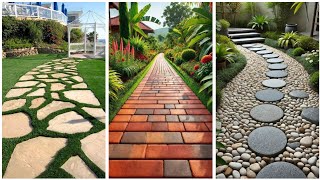 Top 45  Modern Walkways Designs 2024  Latest Paver ideas design garden home [upl. by Yaakov967]