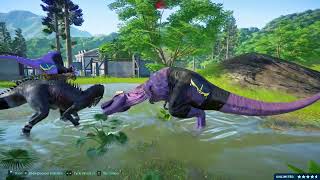 Jurassic World Extinction The last day of dinosaurs  Indominus Rex Escape Form Apatosaurus [upl. by Herodias252]