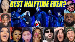 The Best Reactions To Super Bowl LVI Halftime  Dre Snoop Eminem Mary J Kendrick 50 cent [upl. by Illah]