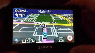 How to get blue color text bar Garmin nuvi 40 50 [upl. by Miles344]