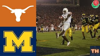 13 Michigan VS 6 Texas  2005 Rose Bowl [upl. by Nesral]