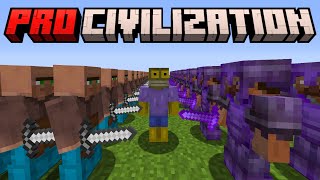 I Went to WAR with PRO CIVILIZATION Minecraft Full Story [upl. by Brande]