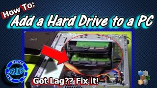 Fix PC Lag  How to add internal memory to PCs  Easy Hard Drive DIY [upl. by Iman]