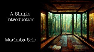 Marimba Solo A Simple Introduction [upl. by Baecher]