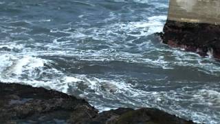 Depoe Bay Tsunami Surge Going Out The Channel 31111 [upl. by Laden759]