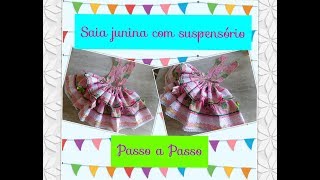 Diy Saia junina com suspensório [upl. by Anisah]