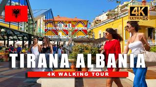 Discover Tirana Albania 🇦🇱 in 4K HDR  Summer Walking Tour 60fps [upl. by Zia]