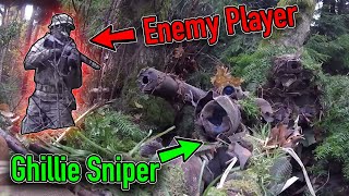 Invisible Ghillie Sniper 👻Unbelievable Airsoft Gameplay [upl. by Nordna]