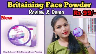 Glow amp Lovely Brightening Face Powder Review  how to use glowamplovely face powder  In Telugu [upl. by Yenwat]