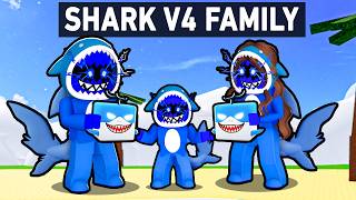 Adopted by a SHARK V4 FAMILY in Blox Fruits [upl. by Ashok]