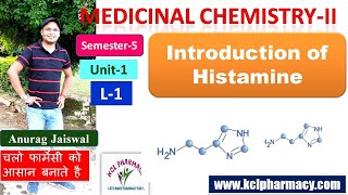 Antihistaminic Drugs  Intro of Histamine  L1 Chapter 1 Unit1 Medicinal Chemistry II 5th Sem [upl. by Danila]