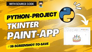 Save Image in Tkinter Python Canvas  Save Image  Paint app  16 [upl. by Willette]