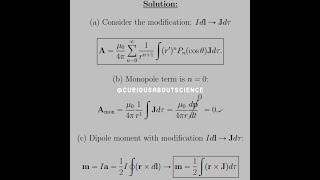 Problem 538  Magnetic Vector Potential Multipole Expansion Introduction to Electrodynamics [upl. by Savina]