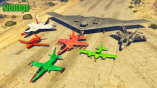 1000000 Plane Crush CHALLENGE gta5 wadangamer [upl. by Woody415]