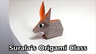 Origami  Rabbit hare animal [upl. by Euphemiah]