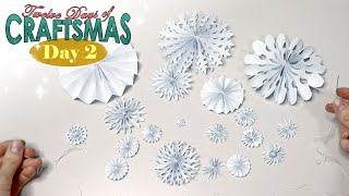 Snowflake Garland – Day 2 – Twelve Days of Craftsmas [upl. by Dlonra]