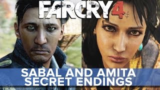 Far Cry 4  Sabal and Amita SECRET Endings  Eurogamer [upl. by Ylloh927]