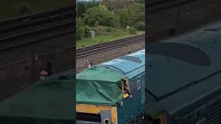 Hymek D7029 shunting at Severn Valley Railway  Kidderminster Town Station [upl. by Nareht]