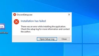 Discord  Installation Has Failed Error [upl. by Anaeg807]