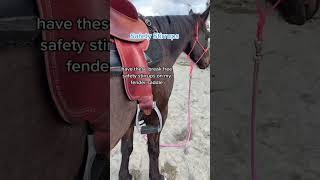 Safety stirrups I use on my fender saddle horse horseriding equestrian [upl. by Rema]