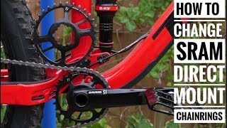 How to change SRAM direct mount chainrings [upl. by Crystal]