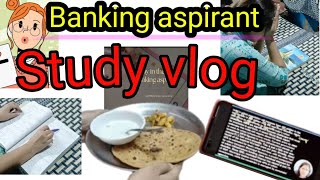 Banking aspirant study vlog  sbi po aspirant study vlog  sbipo study bankexam studyvlog [upl. by Dobb]