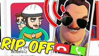 5 Hello Neighbor RIP OFF games  Call From Hello Neighbor [upl. by Enaj]