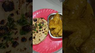 Naan with Chicken Chaap ❤️shorts viral youtubeshorts [upl. by Adina]