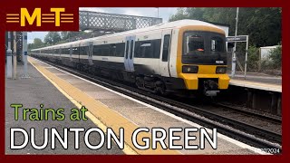 Trains at Dunton Green [upl. by Anavlis]