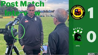 Interview David Stockdales postmatch assessment against Prescot Cables [upl. by Haneehs549]