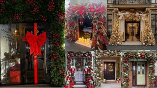 90genius front porch Christmas decorationsoutdoor merry Christmas decorsexterior house décor [upl. by Penrose]