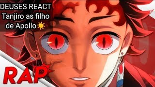 •DEUSES REACT 🌊Tanjiro☀️ as filho de ☀️Apollo☀️ Maiihwa💕 [upl. by Gayel2]