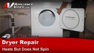 Kenmore Dryer Repair  Heats but Does Not Spin  Belt [upl. by Eniac969]