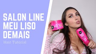 Testei Salon Line Meu Liso Demais [upl. by Argyres]