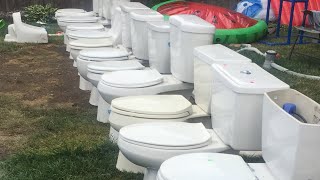 Flushing all my toilets in a row [upl. by Ecinereb]