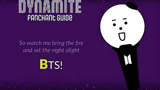 FANCHANT GUIDE  BTS  Dynamite [upl. by Netsryk]