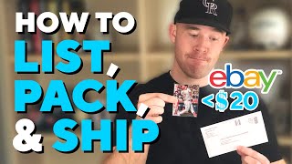 How To Ship Sports Cards With eBay Standard Envelope [upl. by Ricky915]