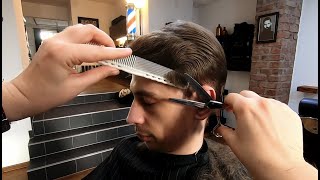 ASMR Mens Scissor Haircut No Talking No Hairdryer No Clippers [upl. by Laurens131]