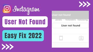 Fix Use Not Found on Instagram [upl. by Afnin234]