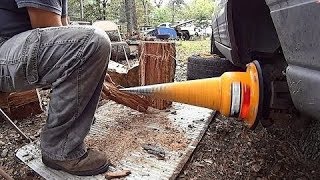 Homemade Wood Splitters and Log Splitters [upl. by Grete]