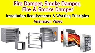 Fire Damper Smoke Damper Fire amp Smoke Damper l Working Principles with Animation Video [upl. by Hannie55]