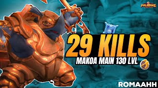 Makoa Main 130 Lvl 29 Kills  ROMAAHH  Diamond  Paladins Competitive Gameplay [upl. by Enylcaj]