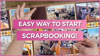 How to Use Scrapbook Kits for Beginner Scrapbookers  Easy Scrapbook layout for Beginners [upl. by Aisinoid]