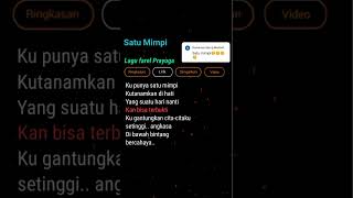 Satu Mimpi Lirik lirick liriklagu fypシ゚VIRAL [upl. by Olnton]