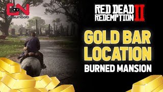 Red Dead Redemption 2  Gold Bar Locations  Burned Mansion [upl. by Campagna]