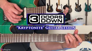 3 Doors Down  Kryptonite Guitar Lesson [upl. by Ruth]