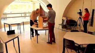 First performance of the reproduction Roman or Greek Hydraulis Organ at Bath [upl. by Erihppas]