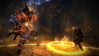 Witcher 3  Ifrit Boss Fight Guide \ Philippas Fire Elemental Golem Walkthrough [upl. by Reppep]