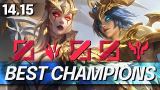 BROKEN Champions In 1415 for FREE LP  CHAMPS to MAIN for Every Role  LoL Meta Guide [upl. by Arytahs]